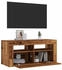 vidaXL TV-Schrank mit LED-Leuchten Altholz-Optik 90 x 35 x 40 cm (856321)
