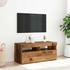 vidaXL TV-Schrank mit LED-Leuchten Altholz-Optik 90 x 35 x 40 cm (856307)