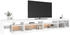 vidaXL TV-Schrank mit LED-Leuchten weiß 290 x 36,5 x 40 cm (3152802)