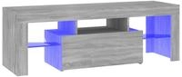 vidaXL TV-Schrank mit LED-Leuchten Grau Sonoma 120x35x40 cm