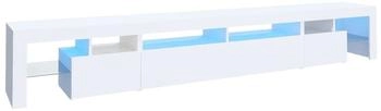 vidaXL TV-Schrank mit LED-Leuchten Weiß (3152778)