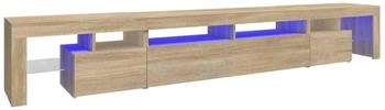 vidaXL TV-Schrank mit LED-Leuchten Sonoma-Eiche (3152780)