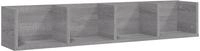 vidaXL CD-Wandregal Grau Sonoma 100x18x18 cm Holzwerkstoff