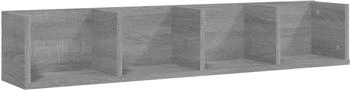 vidaXL CD-Wandregal Grau Sonoma Holzwerkstoff (826618)