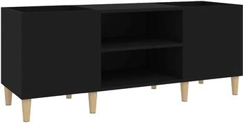 vidaXL Plattenschrank Holzwerkstoff Schwarz (831926)