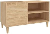 vidaXL Plattenschrank Sonoma-Eiche 84,5x38x48 cm Holzwerkstoff