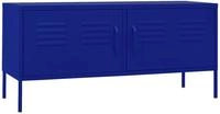 vidaXL TV-Schrank Marineblau 105x35x50 cm Stahl