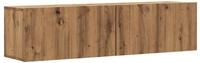 vidaXL TV-Wandschrank Artisan-Eiche 120x30x30 cm Holzwerkstoff