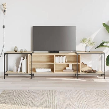 vidaXL TV-Schrank Sonoma-Eiche 203 x 37 x 50 cm Holzwerkstoff (837608)