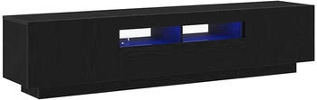 vidaXL TV-Schrank 2 Stk. schwarz 180 x 35 x 40 cm Holzwerkstoff (3333062)