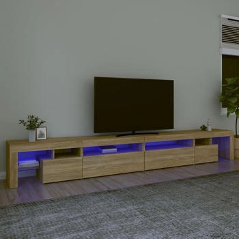 vidaXL TV-Schrank mit LED-Leuchten Sonoma-Eiche 290 x 36,5 x 40 cm (3152804)