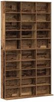 vidaXL CD Regal mit Regal Altholz 101 x 23 x 177,5 cm Holzwerkstoff