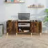 vidaXL Plattenschrank Räuchereiche 121 x 38 x 48 cm Holzwerkstoff (831930)
