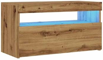 vidaXL TV-Schrank mit LED-Leuchten Artisan-Eiche 75 x 35 x 40 cm (856317)