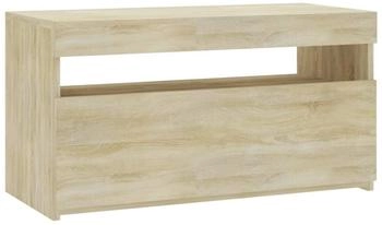 vidaXL TV-Schrank mit LED-Leuchten Sonoma-Eiche 75 x 35 x 40 cm (804397)