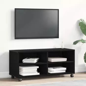 vidaXL TV-Schrank schwarz 90 x 35 x 35 cm Holzwerkstoff (861981)