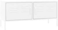 vidaXL TV-Schrank Wei&szlig; 105x35x50 cm Stahl