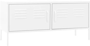 vidaXL TV-Schrank weiß 105 x 35 x 50 cm Stahl (336233)