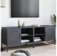 vidaXL TV-Schr&auml;nke 2 Stk. Anthrazit 68x39x50,5 cm Stahl