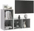 vidaXL TV-Schränke 2 Stk. betongrau 72 x 35 x 36,5 cm Holzwerkstoff (3079947)