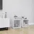 vidaXL TV-Schränke 2 Stk. weiß 37 x 35 x 37 cm Holzwerkstoff (805499)