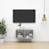 vidaXL TV-Wandschrank betongrau 37 x 37 x 72 cm Holzwerkstoff (805475)