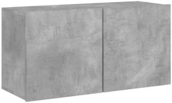 vidaXL TV-Wandschrank betongrau 80 x 30 x 41 cm (836958)