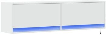vidaXL TV-Wandschrank mit LED-Beleuchtung wei&szlig; 140 x 31 x 38 cm (852369)