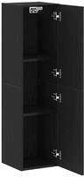 vidaXL Wand-TV-Schrank Schwarz Eichen-Optik 30,5 x 30 x 110 cm