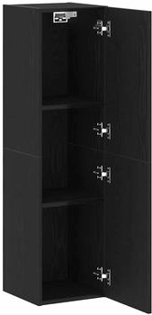 vidaXL TV-Wandschrank schwarze Eiche 30,5 x 30 x 110 cm Holzwerkstoff (862572)