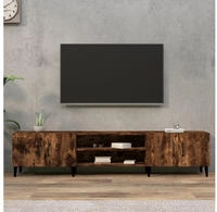 Vidaxl Tv Cabinet Smoked Oak 180x31,5x40 Cm Engineered Wood