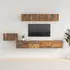 vidaXL TV-Schrank-Set 5-tlg. Räuchereiche Holzwerkstoff (3114435)