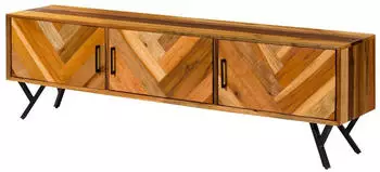 Massivmoebel24 AVIGNON TV-Board Altholz 200x40x56cm natur lackiert (09-313-987-0140)