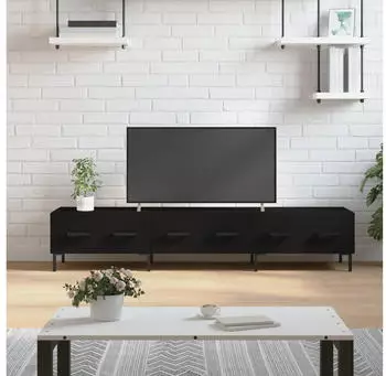 vidaXL TV-Schrank Holzwerkstoff 150x36x30cm Schwarz (829157)