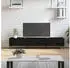 vidaXL TV-Schrank Holzwerkstoff 150x36x30cm Schwarz (829157)
