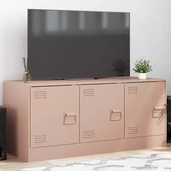 vidaXL TV-Schrank Stahl Rosa 99x39x44cm (841644)