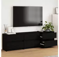 vidaXL TV-Einheiten 2 pcs Schwarz Eichen-Optik 180 x 34 x 50 cm