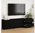 vidaXL TV-Schrank Set 2-tlg. Schwarz Eichen-Optik 180x34x50cm Holzwerkstoff (3385630)
