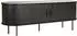 Möbilia Lowboard 2 Schiebetüren, Melamin/Metall, schwarz, 150x55x40cm (53846141-0)