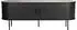 Möbilia Lowboard 2 Schiebetüren, Melamin/Metall, schwarz, 150x55x40cm (53846141-0)
