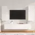 vidaXL TV-Schrank-Set 4-tlg. Holzwerkstoff Weiß (3114198)