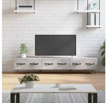 vidaXL TV-Schrank Betongrau 150x36x30cm Holzwerkstoff (829152)