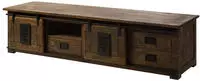 Tv-board Mango 200x55x50 Braun Lackiert Railway 451