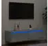 vidaXL TV-Schrank mit LED-Leuchten Grau Sonoma 100x35,5x25cm (860243)