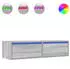 vidaXL TV-Schrank mit LED-Leuchten Grau Sonoma 100x35,5x25cm (860243)
