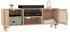 vidaXL TV-Schrank Braun 105x30x40cm Massivholz Kiefer & Natur-Rattan (345617)