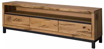 Massivmoebel24 Villanders TV-Board Wildeiche 170x40x56cm natur ge&ouml;lt (48-313-200-0014)