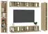 vidaXL TV-Schrank-Set 10-tlg. Holzwerkstoff Sonoma-Eiche (3078980)