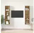 vidaXL TV-Schrank Set 2-tlg. Braun 37x37x142,5cm Holzwerkstoff (3393539)