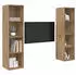 vidaXL TV-Schrank Set 2-tlg. Braun 37x37x142,5cm Holzwerkstoff (3393539)